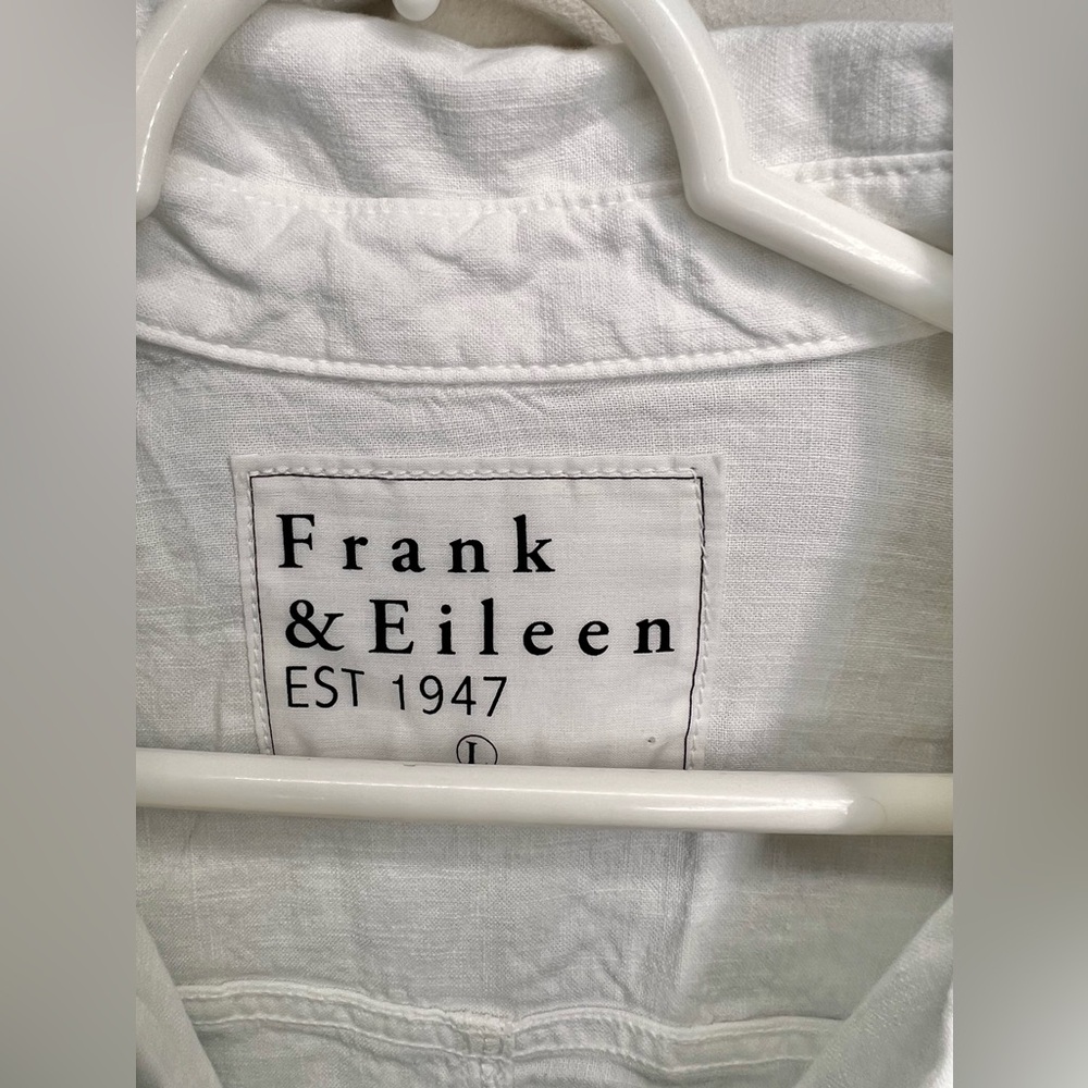 Frank & Eileen Northern Ireland White Jumpsuit Size Large EUC - Picture 7 of 9